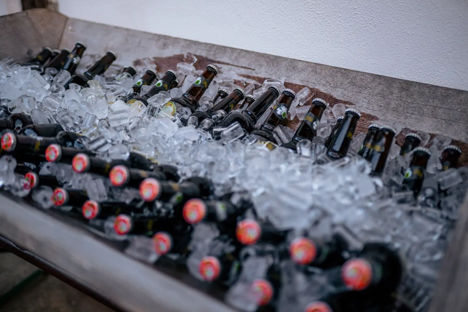 Glasflaschen der Rittergut Grafenried Location GmbH